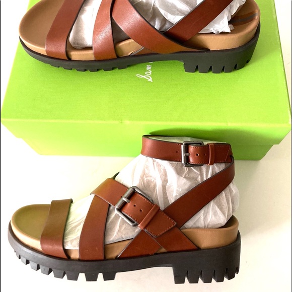 SAM EDELMAN Eleanora Dkbourbonlea  Sandal - Picture 7 of 9